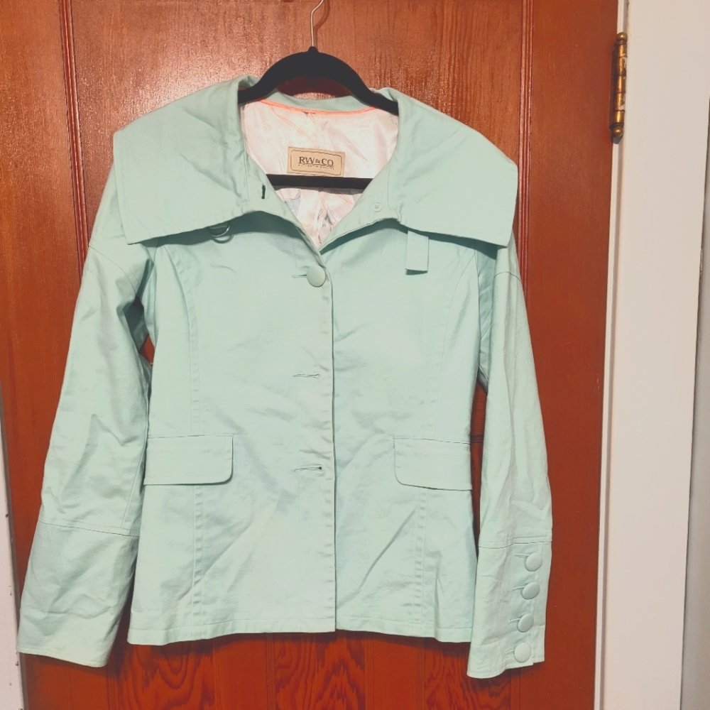 Mint green jacket